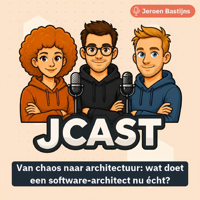 Thumbnail van aflevering Clean Architecture met Jeroen Bastijns – Over code, context en het groeipad van een gepassioneerde ontwikkelaar