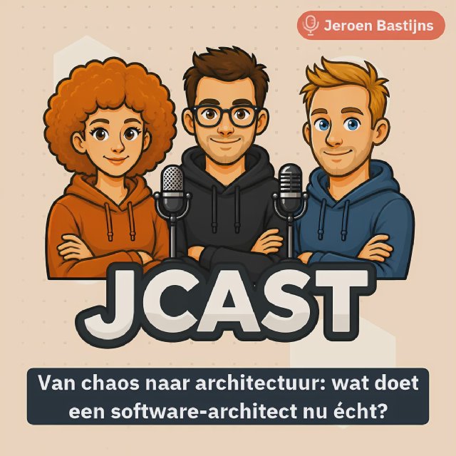 Thumbnail van aflevering Clean Architecture met Jeroen Bastijns – Over code, context en het groeipad van een gepassioneerde ontwikkelaar