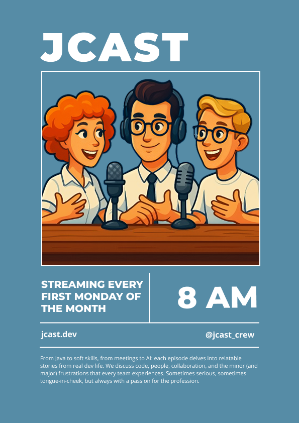 De uiteindelijke gedrukte T-shirt met JCast logo